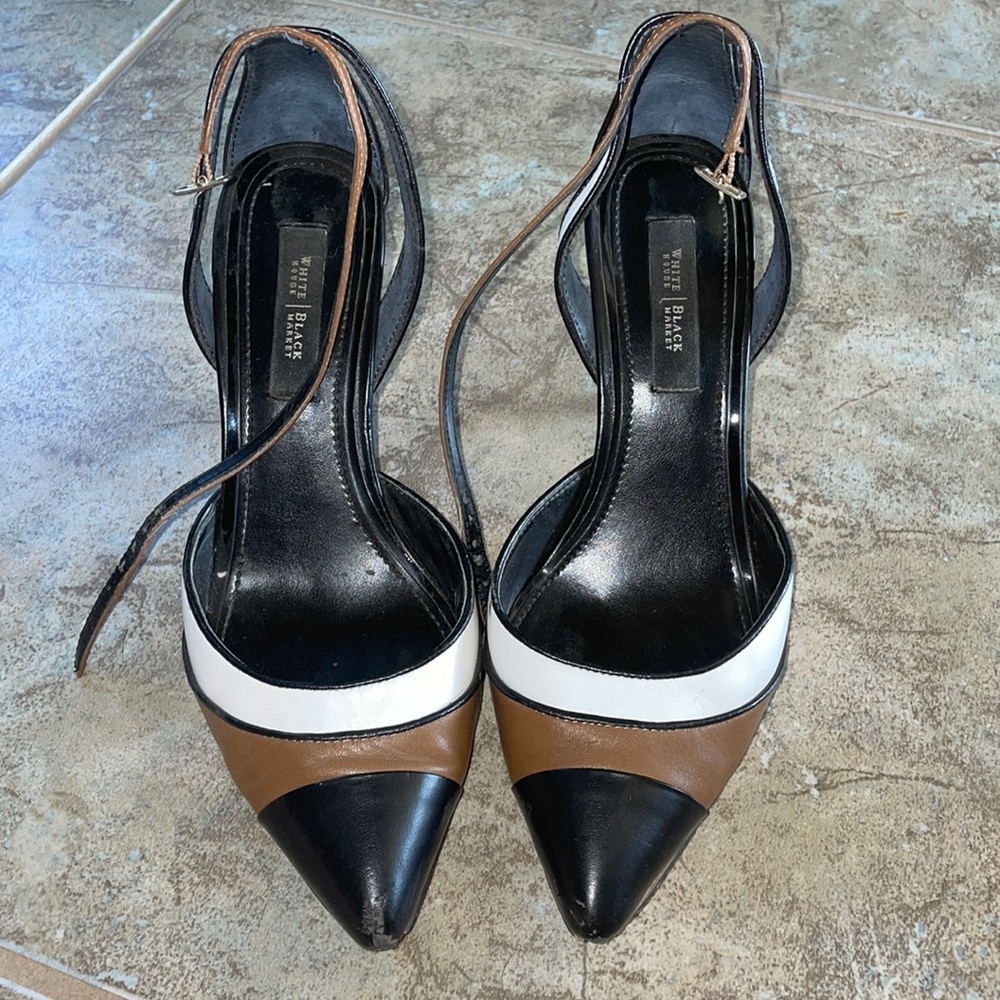 Beautiful heels from WHBM! Well loved, but still have some life left!